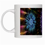 Flower Stigma Colorful Rainbow Animation Gold Space White Mugs Left