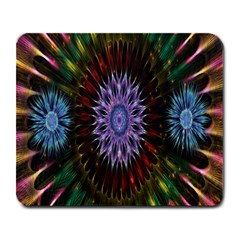 Flower Stigma Colorful Rainbow Animation Gold Space Large Mousepads by Mariart