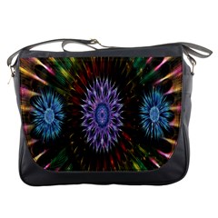 Flower Stigma Colorful Rainbow Animation Gold Space Messenger Bags
