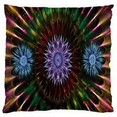 Flower Stigma Colorful Rainbow Animation Gold Space Standard Flano Cushion Case (one Side) by Mariart