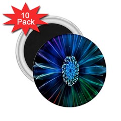 Flower Stigma Colorful Rainbow Animation Space 2.25  Magnets (10 pack) 