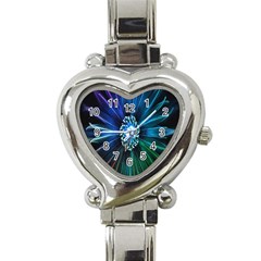 Flower Stigma Colorful Rainbow Animation Space Heart Italian Charm Watch