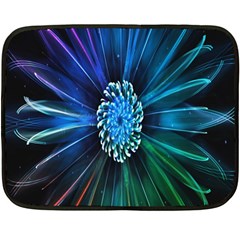 Flower Stigma Colorful Rainbow Animation Space Fleece Blanket (Mini)