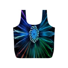 Flower Stigma Colorful Rainbow Animation Space Full Print Recycle Bags (S) 