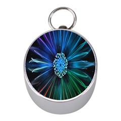 Flower Stigma Colorful Rainbow Animation Space Mini Silver Compasses