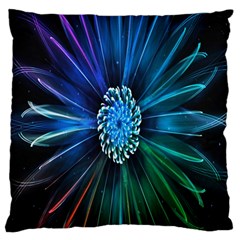 Flower Stigma Colorful Rainbow Animation Space Large Flano Cushion Case (Two Sides)