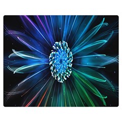 Flower Stigma Colorful Rainbow Animation Space Double Sided Flano Blanket (medium)  by Mariart