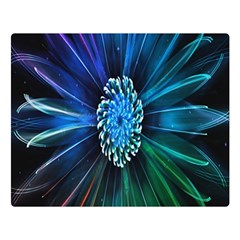 Flower Stigma Colorful Rainbow Animation Space Double Sided Flano Blanket (Large) 