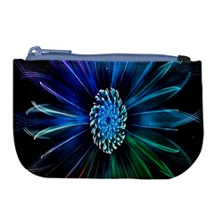 Flower Stigma Colorful Rainbow Animation Space Large Coin Purse