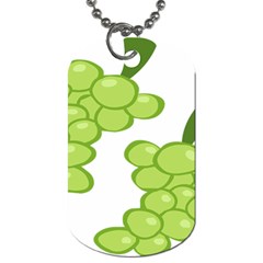 Fruit Green Grape Dog Tag (one Side)