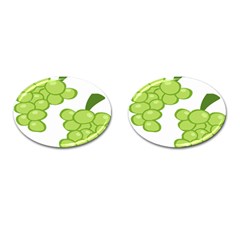 Fruit Green Grape Cufflinks (oval) by Mariart