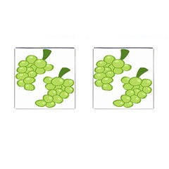 Fruit Green Grape Cufflinks (square) by Mariart