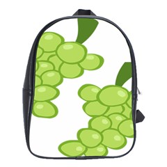 Fruit Green Grape School Bag (xl) by Mariart
