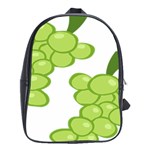 Fruit Green Grape School Bag (XL) Front