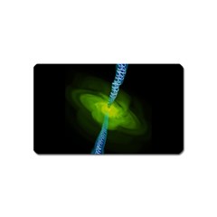 Gas Yellow Falling Into Black Hole Magnet (name Card)