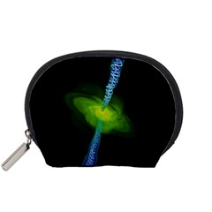 Gas Yellow Falling Into Black Hole Accessory Pouches (Small) 