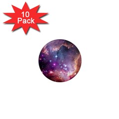 Galaxy Space Star Light Purple 1  Mini Magnet (10 pack) 
