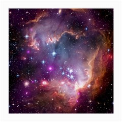 Galaxy Space Star Light Purple Medium Glasses Cloth (2-side) by Mariart