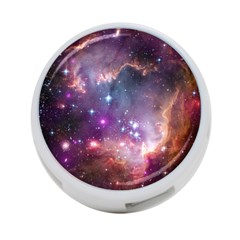 Galaxy Space Star Light Purple 4-Port USB Hub (One Side)