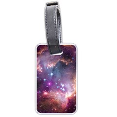 Galaxy Space Star Light Purple Luggage Tags (two Sides)