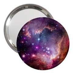 Galaxy Space Star Light Purple 3  Handbag Mirrors