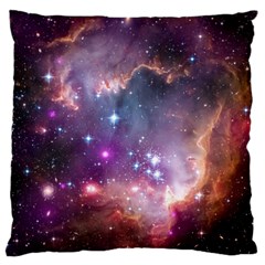 Galaxy Space Star Light Purple Large Flano Cushion Case (One Side)