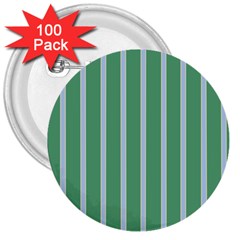 Green Line Vertical 3  Buttons (100 Pack) 