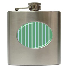 Green Line Vertical Hip Flask (6 oz)