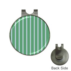 Green Line Vertical Hat Clips With Golf Markers