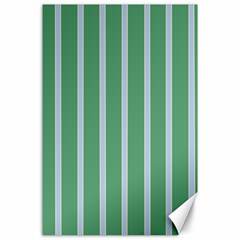 Green Line Vertical Canvas 24  X 36  by Mariart