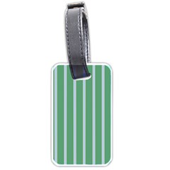 Green Line Vertical Luggage Tags (one Side) 