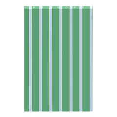 Green Line Vertical Shower Curtain 48  X 72  (small)  by Mariart