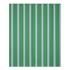 Green Line Vertical Shower Curtain 60  X 72  (medium) 