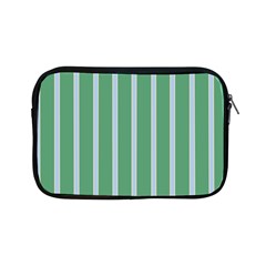 Green Line Vertical Apple Ipad Mini Zipper Cases