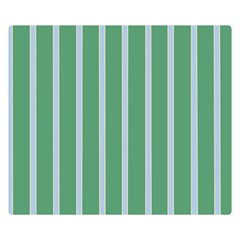 Green Line Vertical Double Sided Flano Blanket (Small) 