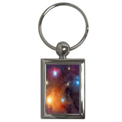 Galaxy Space Star Light Key Chains (rectangle)  by Mariart