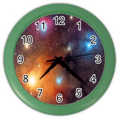 Galaxy Space Star Light Color Wall Clocks