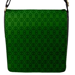 Green Seed Polka Flap Messenger Bag (s) by Mariart