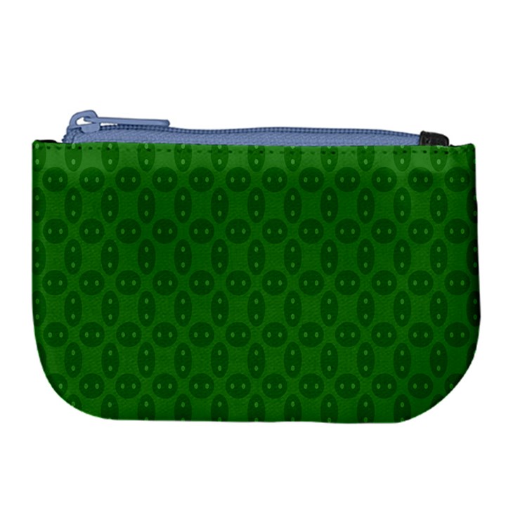 Green Seed Polka Large Coin Purse