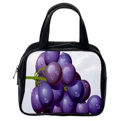 Grape Fruit Classic Handbags (one Side)