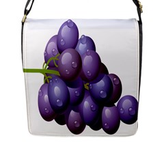 Grape Fruit Flap Messenger Bag (l)  by Mariart