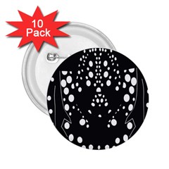 Helmet Original Diffuse Black White Space 2.25  Buttons (10 pack) 