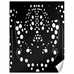 Helmet Original Diffuse Black White Space Canvas 18  x 24  