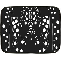 Helmet Original Diffuse Black White Space Fleece Blanket (Mini)