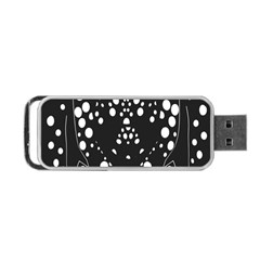 Helmet Original Diffuse Black White Space Portable Usb Flash (two Sides) by Mariart