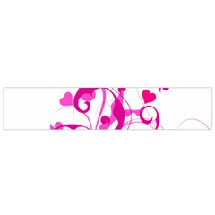 Heart Flourish Pink Valentine Flano Scarf (small) by Mariart