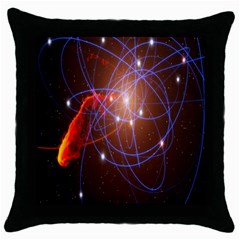 Highest Resolution Version Space Net Throw Pillow Case (black) by Mariart