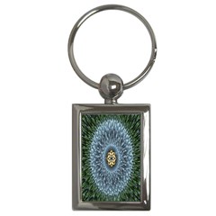 Hipnotic Star Space White Green Key Chains (rectangle) 