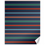 Horizontal Line Blue Green Canvas 11  x 14   10.95 x13.48  Canvas - 1