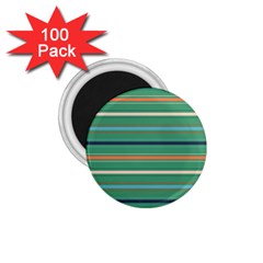 Horizontal Line Green Red Orange 1 75  Magnets (100 Pack) 